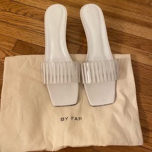 BY FAR White Sandals